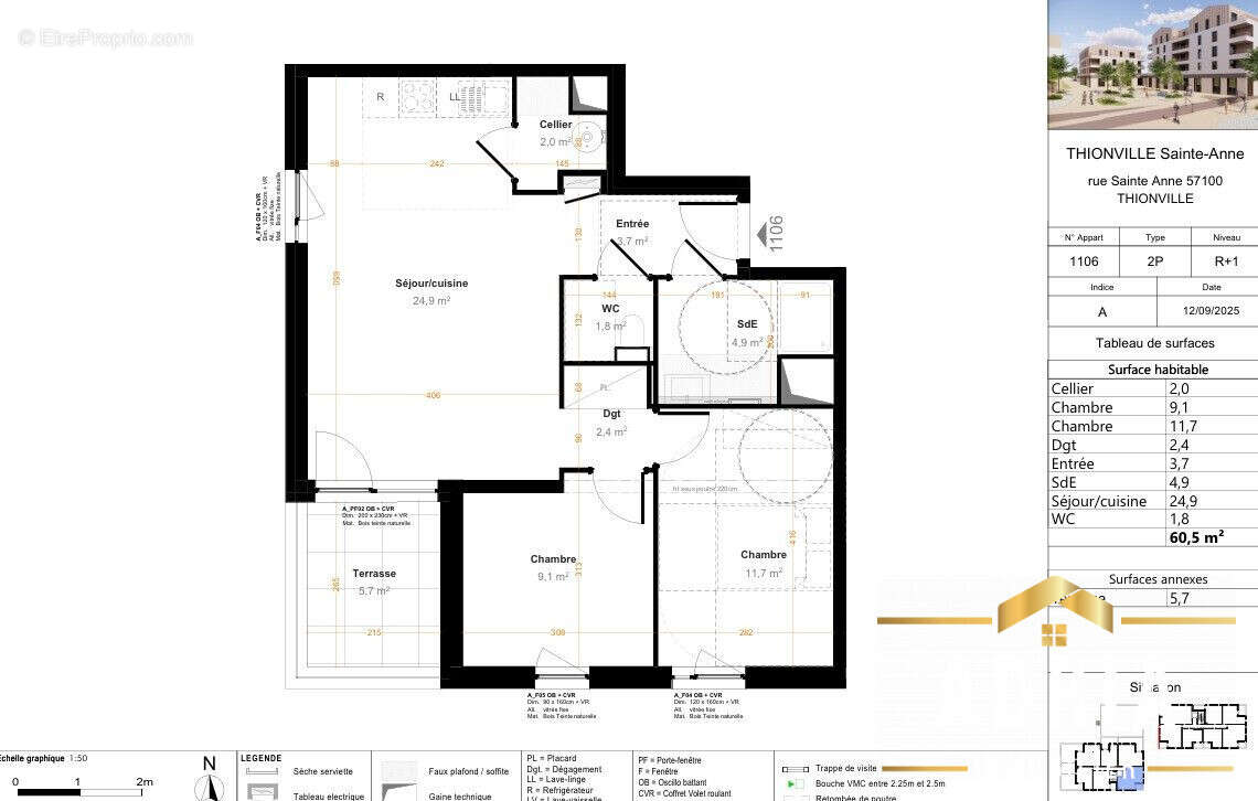 Appartement à THIONVILLE