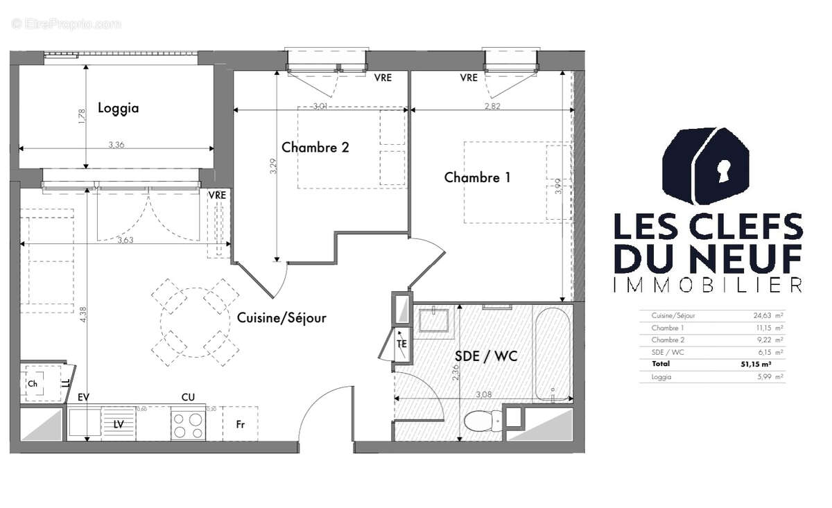 Appartement à TOULOUSE