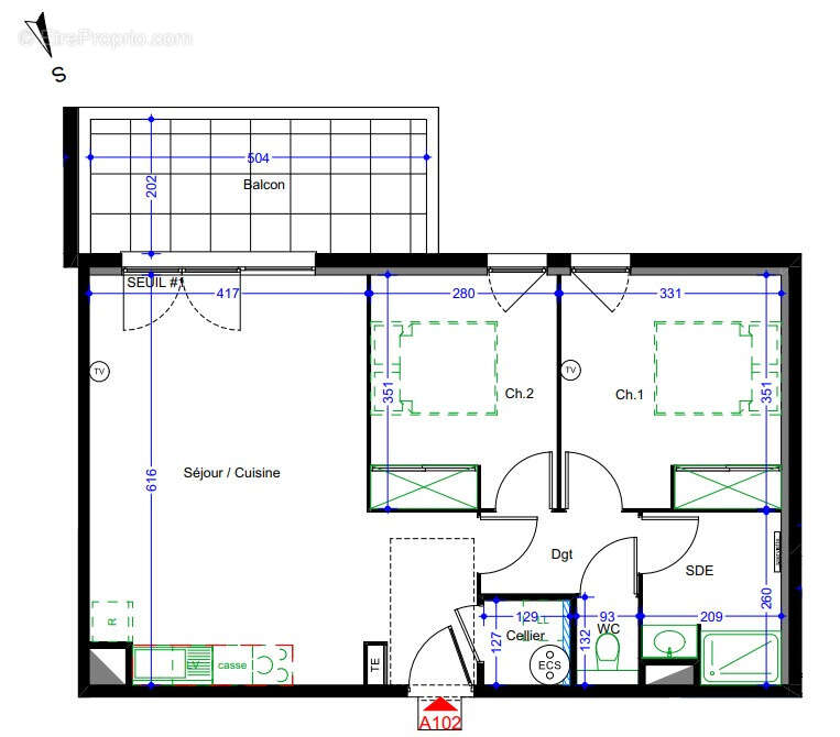 Appartement à VIC-LA-GARDIOLE