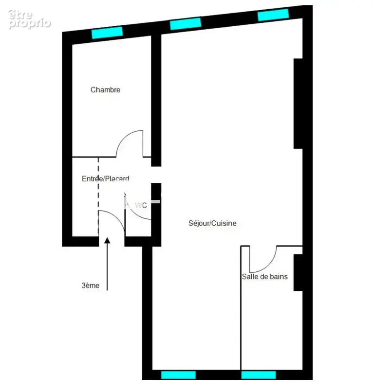 Appartement deux pièces traversant de 53,91m2 - photo 6