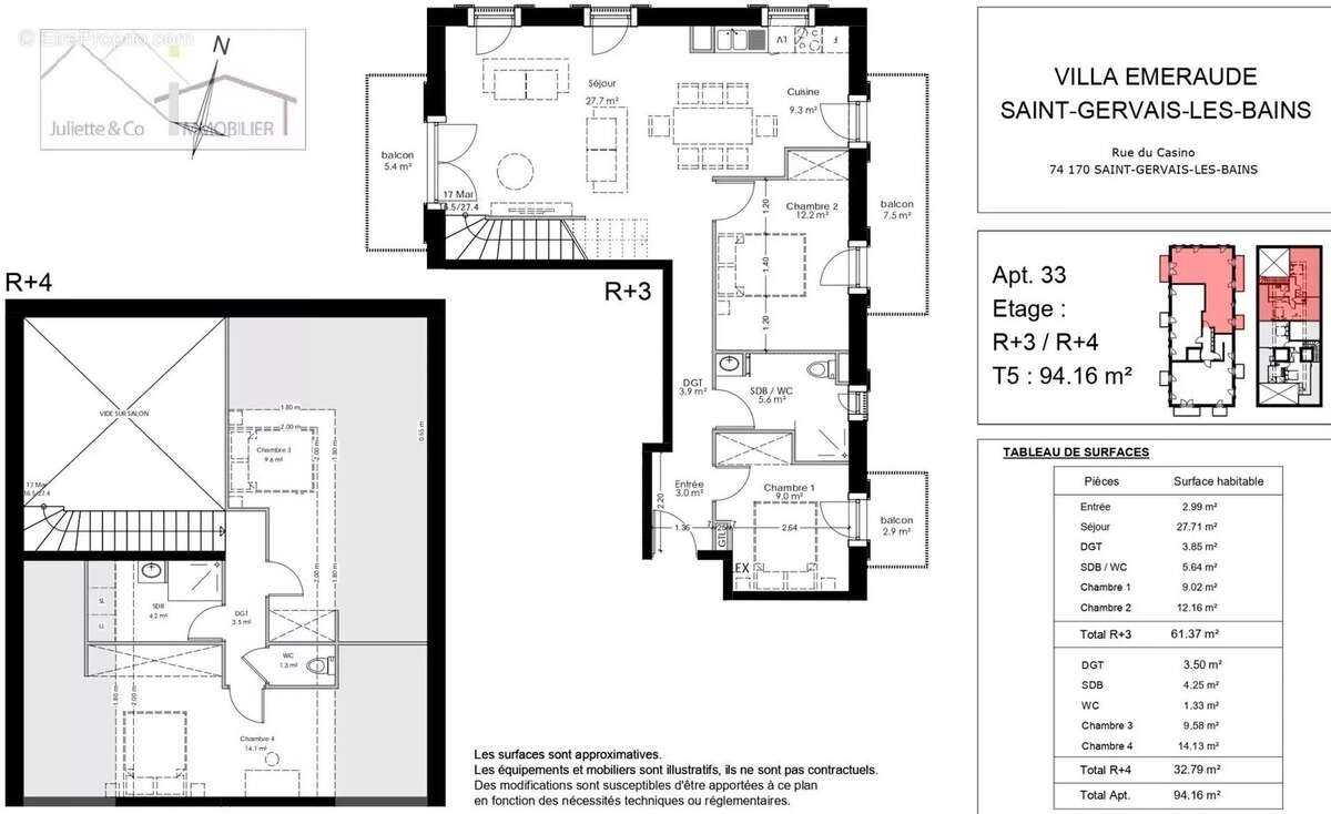 Appartement à SAINT-GERVAIS-LES-BAINS