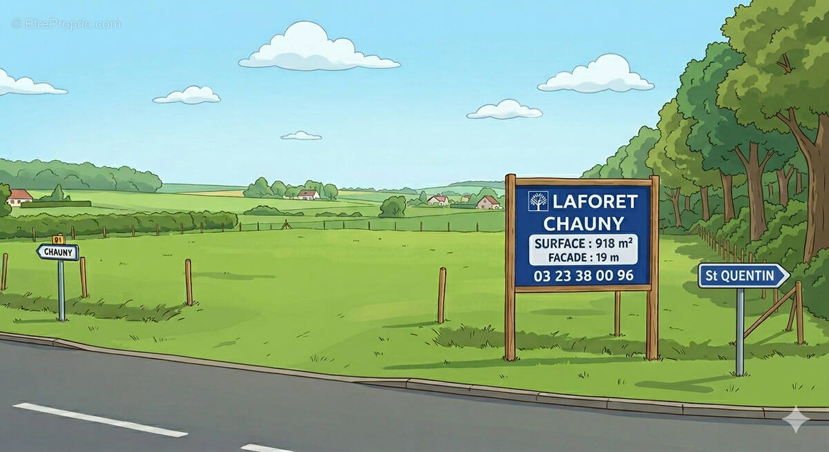 Terrain à CHAUNY