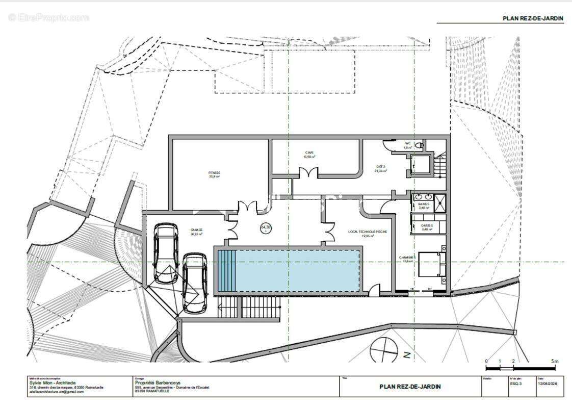 Propriété vendue avec permis de construire accordé pour une villa contemporaine - photo 7