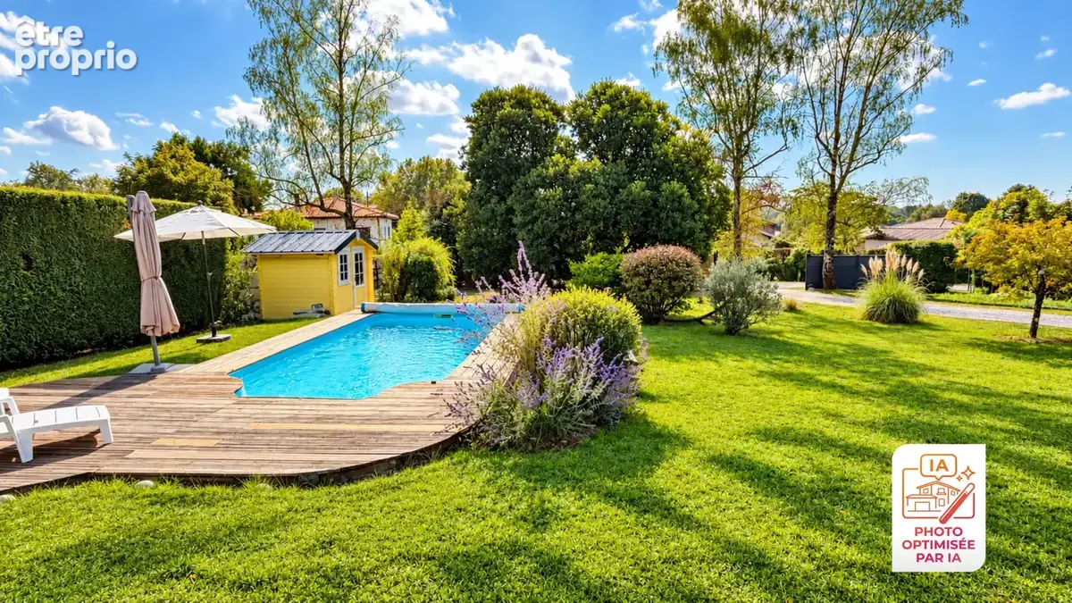 Salles   Élégante maison de plain-pied avec piscine dans un écrin de verdure - photo 11
