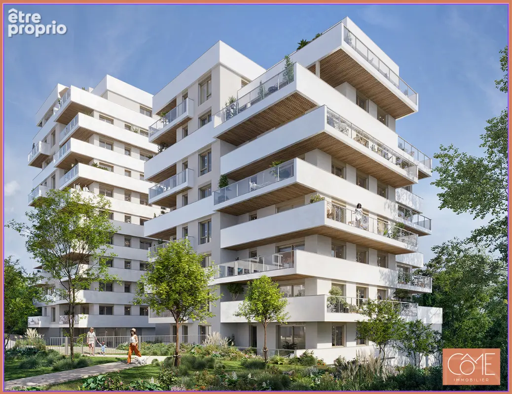 Type 3 de 76,85m²  - dernier etage - terrasse 33m² et parking - triplement expose - saint helier - rennes - photo 4