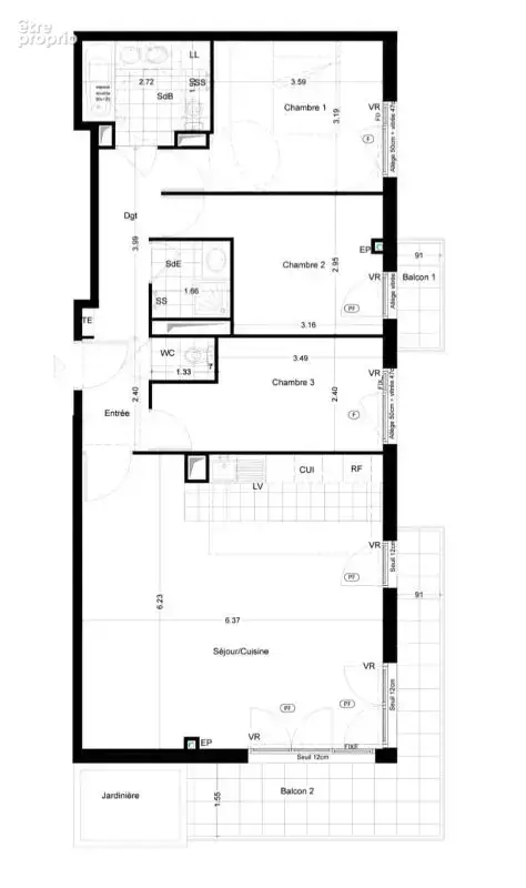 Appartement - photo 16