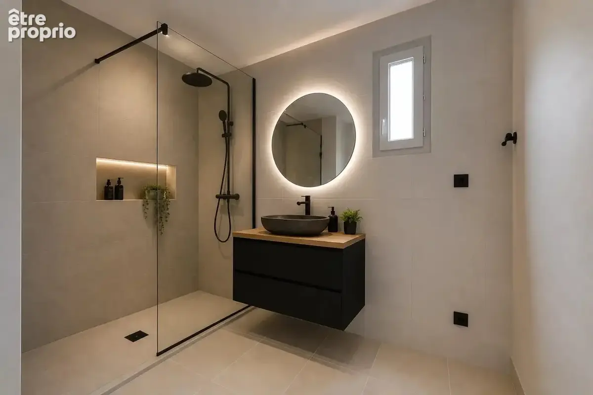 Décines – T3 traversant de 67,48 m²,  terrasse et jardin privatif de 80 m² - photo 8