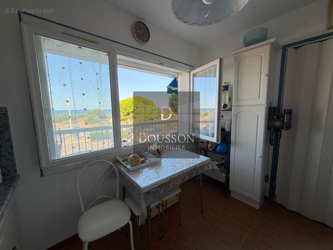 Studio cabine 30 m  avec terrasse de 12.70 m2, vue mer   BOUCANET - photo 5