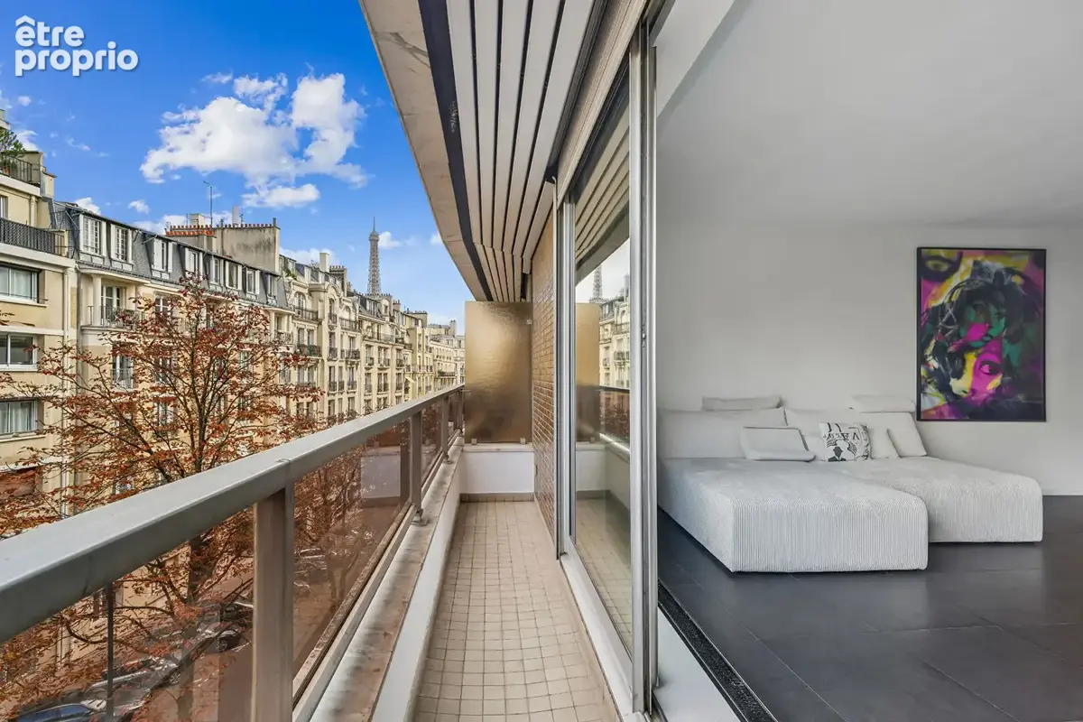 Paris xvi  lumineux 73 m² avec balcon sans vis-à-vis, parking et cave - photo 6