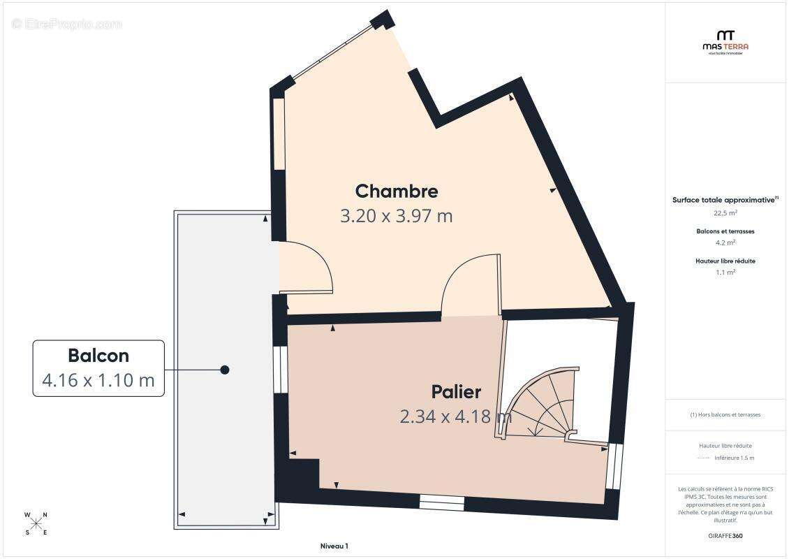 Appartement à LE BAR-SUR-LOUP