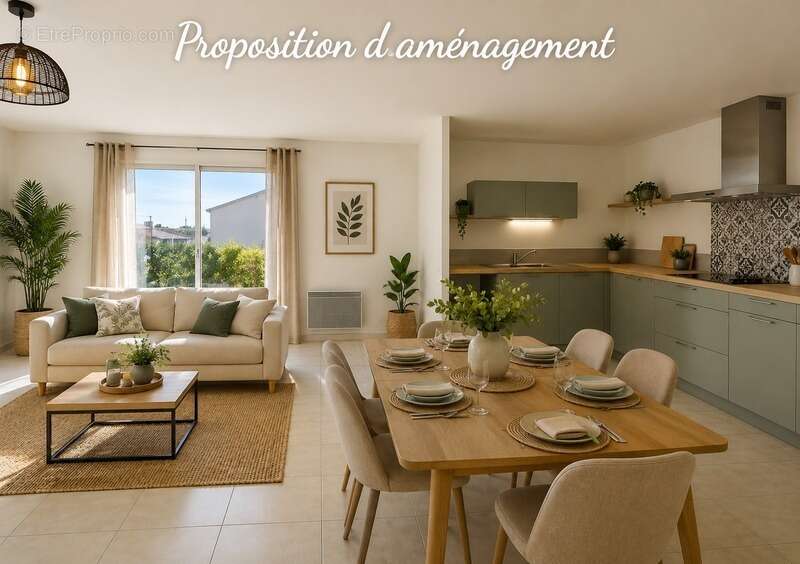 Maison T4 de plain-pied 4 faces avec garage et jardin – Magalas (34) - photo 2