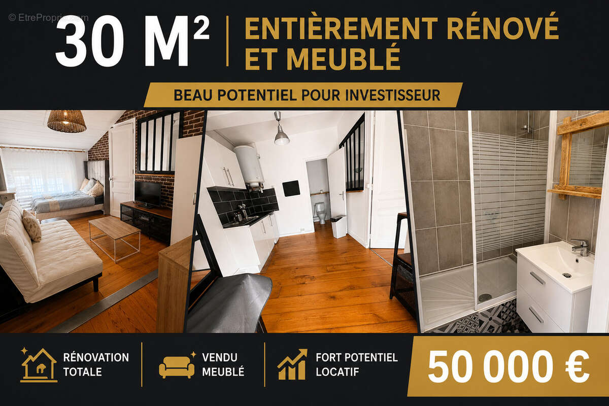 Studio meublé de 29,33 m2   Investissement locatif avec rentabilité immédiate - photo 7