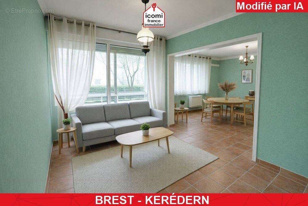 Finistere - brest (29200) - a vendre - appartement t6 - 4 chambres possible 5 - dalle beton - 2 balcons - beau potentiel - photo 1