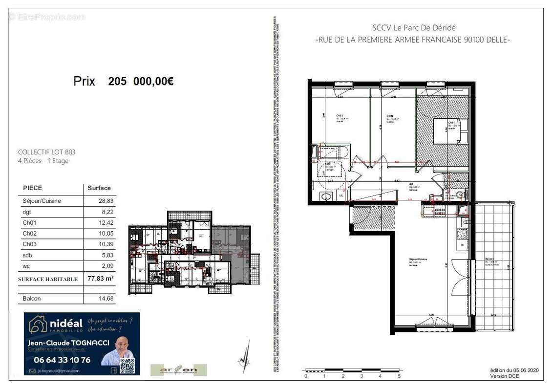 Appartement à DELLE