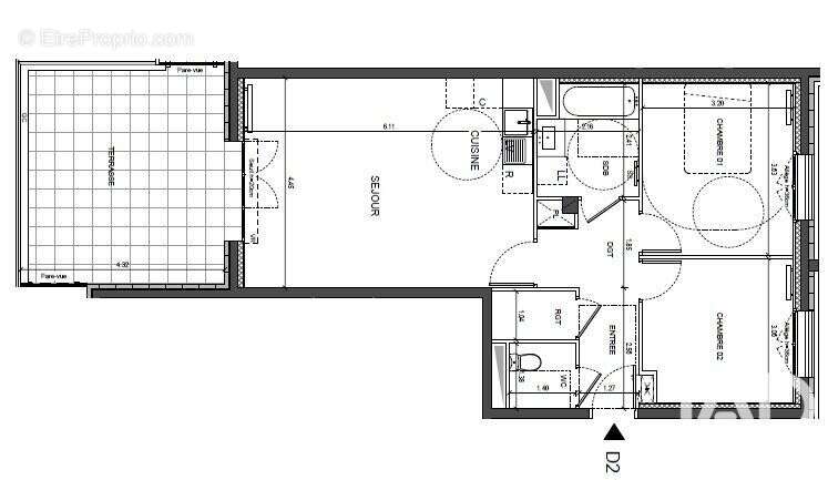 Appartement 64 m² à La Courneuve  - photo 6