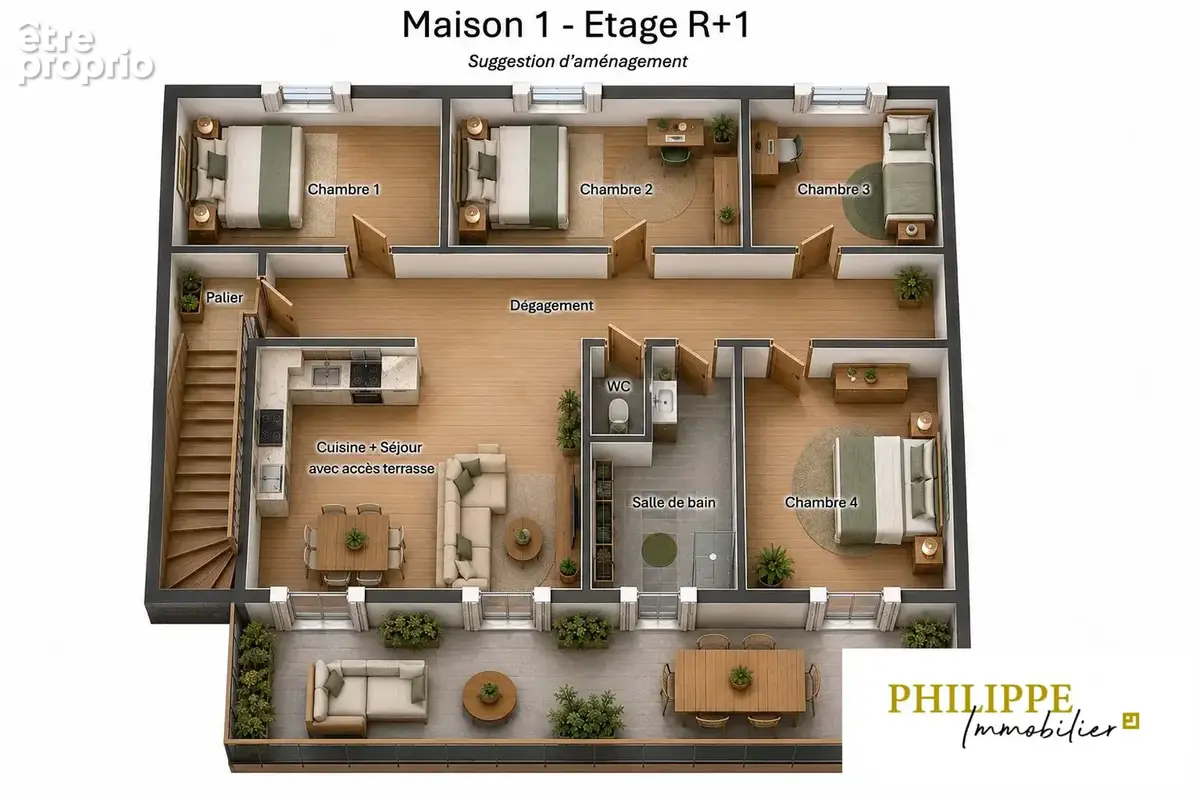 Maison 5 pièces 95 m² à vendre à La Terrasse (38660) - photo 4