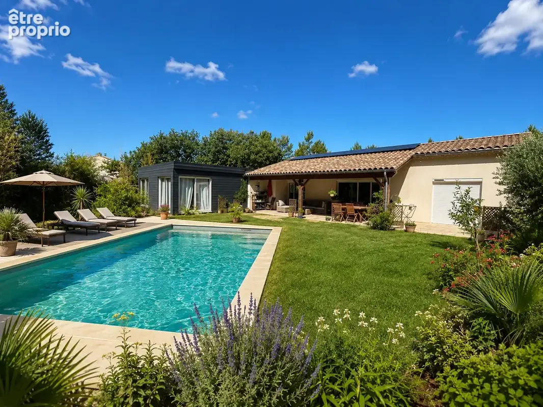 projetion avec piscine