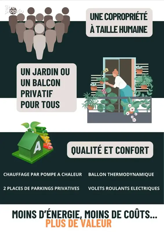3 pieces avec jardin ou balcon - photo 7