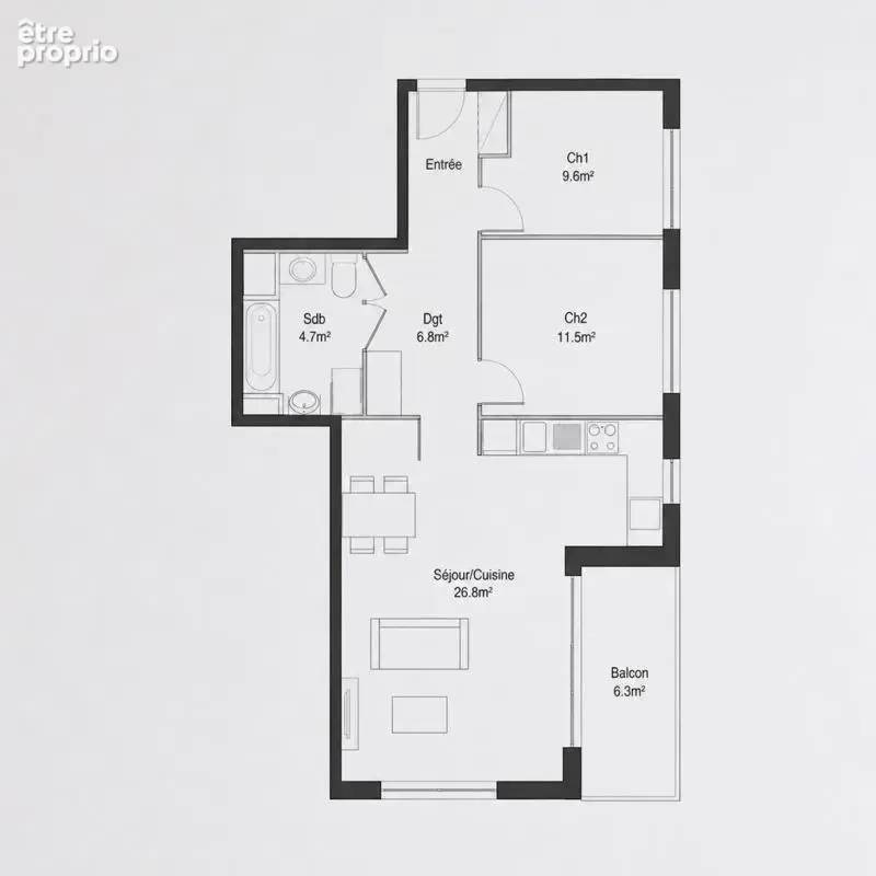 Appartement - photo 7