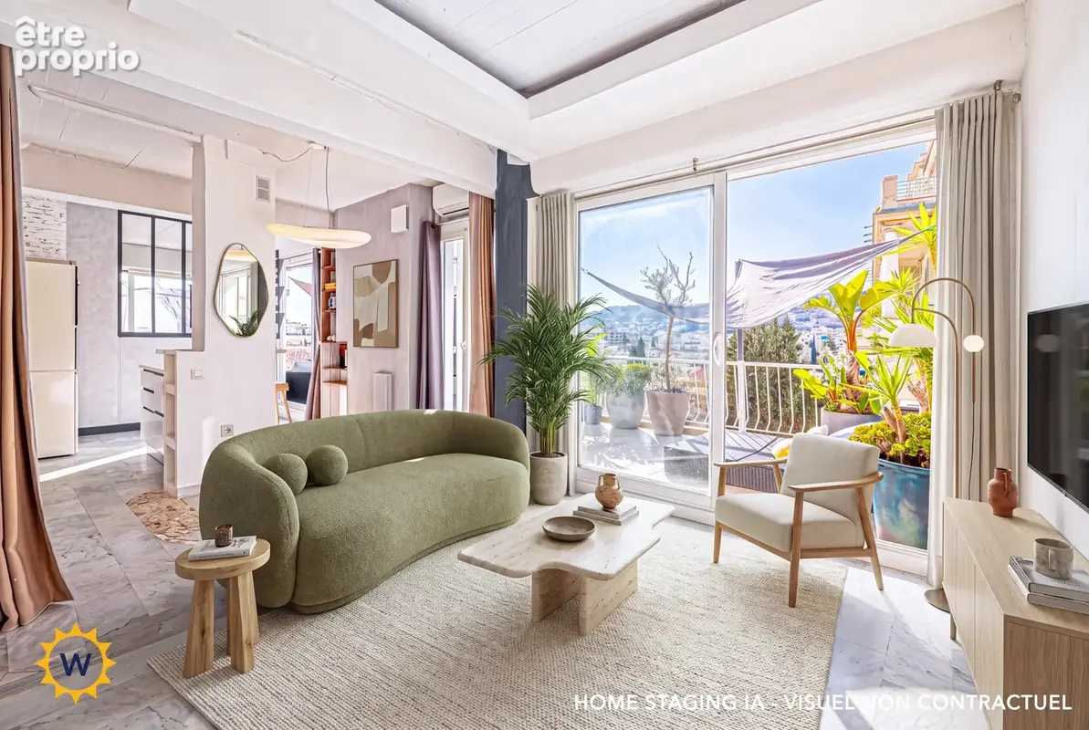 Rare T2 esprit loft de 51,30 m² avec terrasse plein ciel de 35 m² et vue panoramique sur Nice et ses collines - photo 16