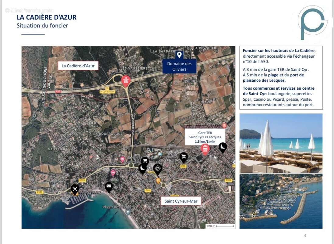 Terrain à LA CADIERE-D'AZUR