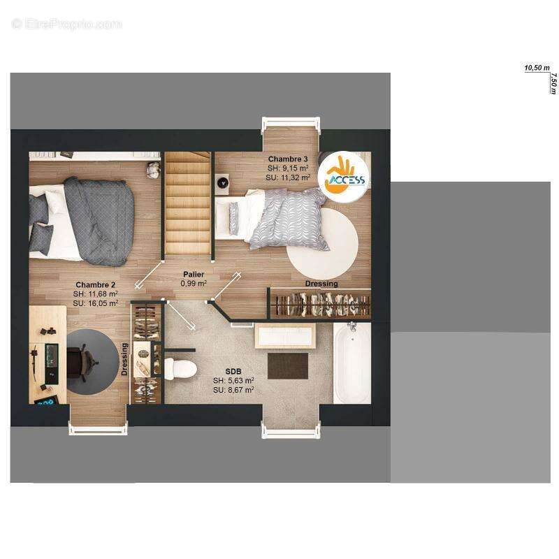 Maison à BORNAMBUSC