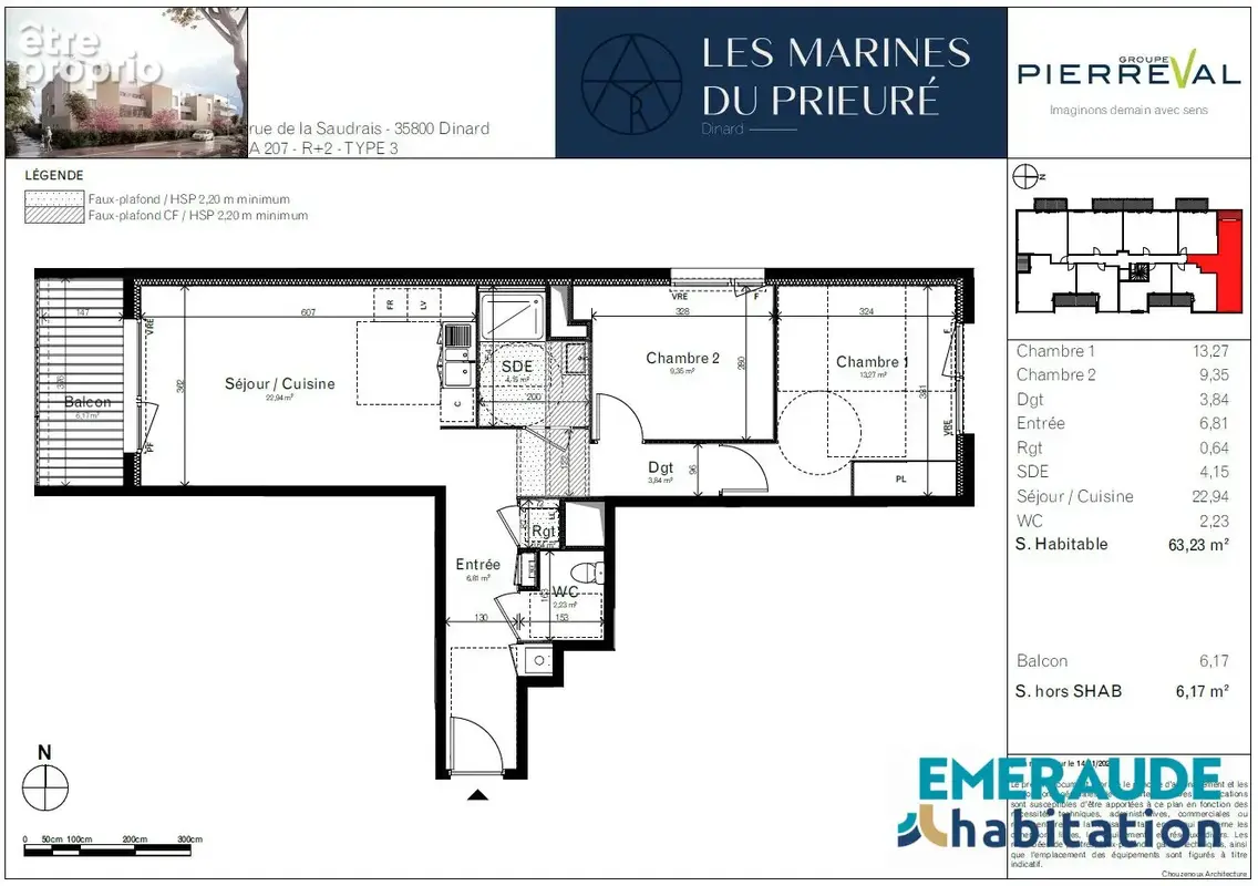 Appartement 3 pièces 63 m² à vendre à Dinard (35800) - photo 4