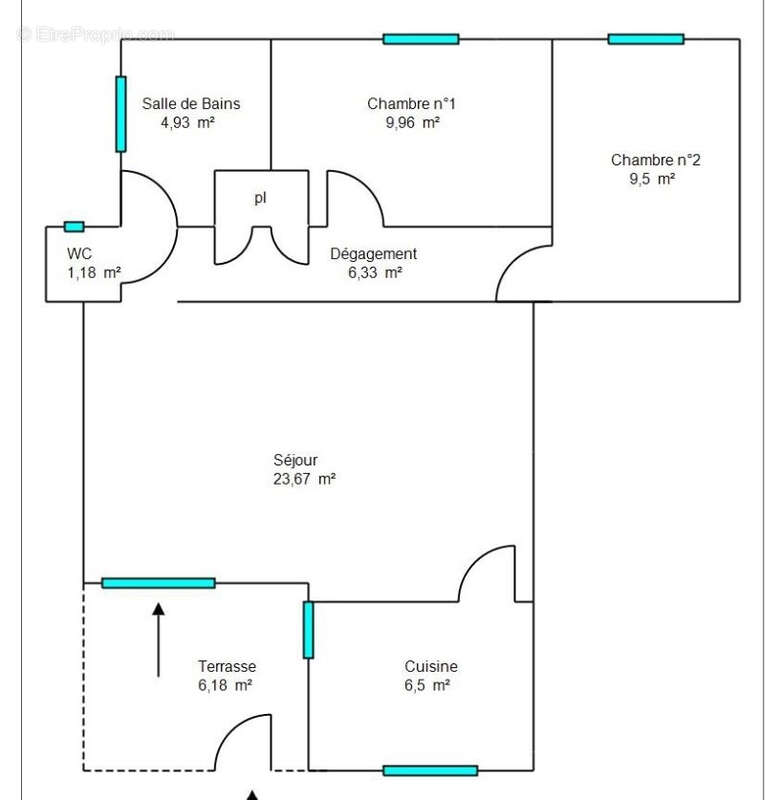 Appartement à VALLAURIS