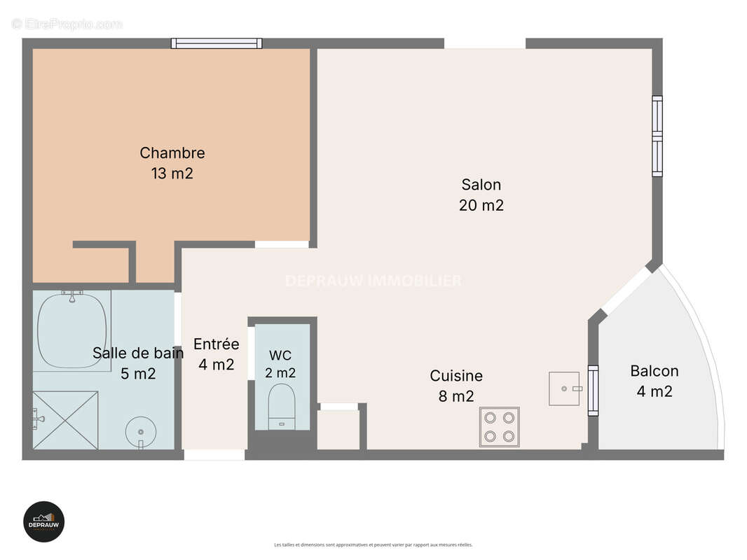 PERPIGNAN   LAS COBAS    Bel appartement T2 avec loggia, parking et vue dégagée - photo 2