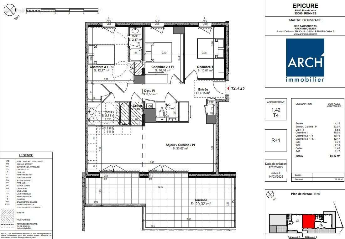 Appartement à RENNES