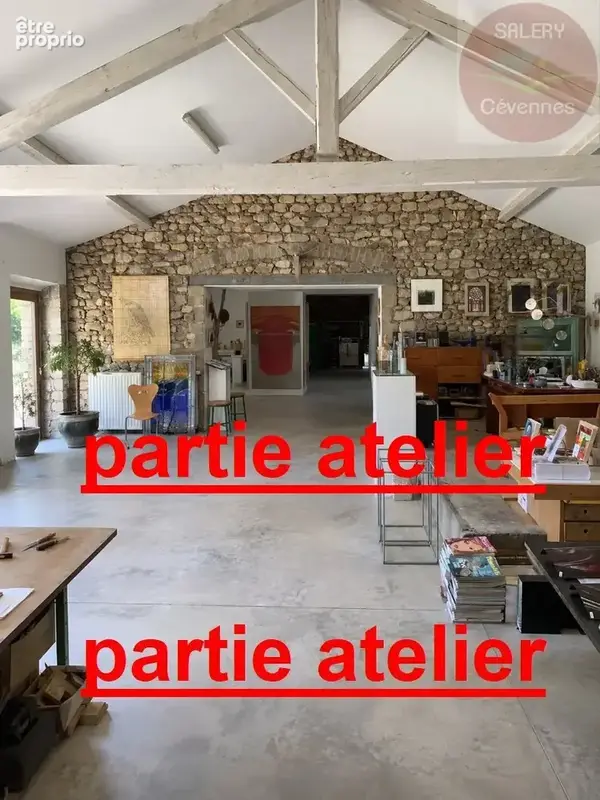 Ancienne maison vigneronne de 157m² au charme authentique avec son atelier d'artiste de 180m² et son parc arboré - photo 2