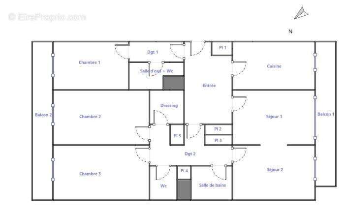 Appartement à PARIS-20E