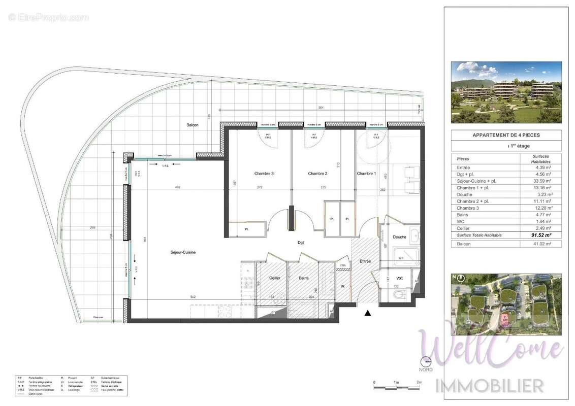 Appartement à GRESY-SUR-AIX