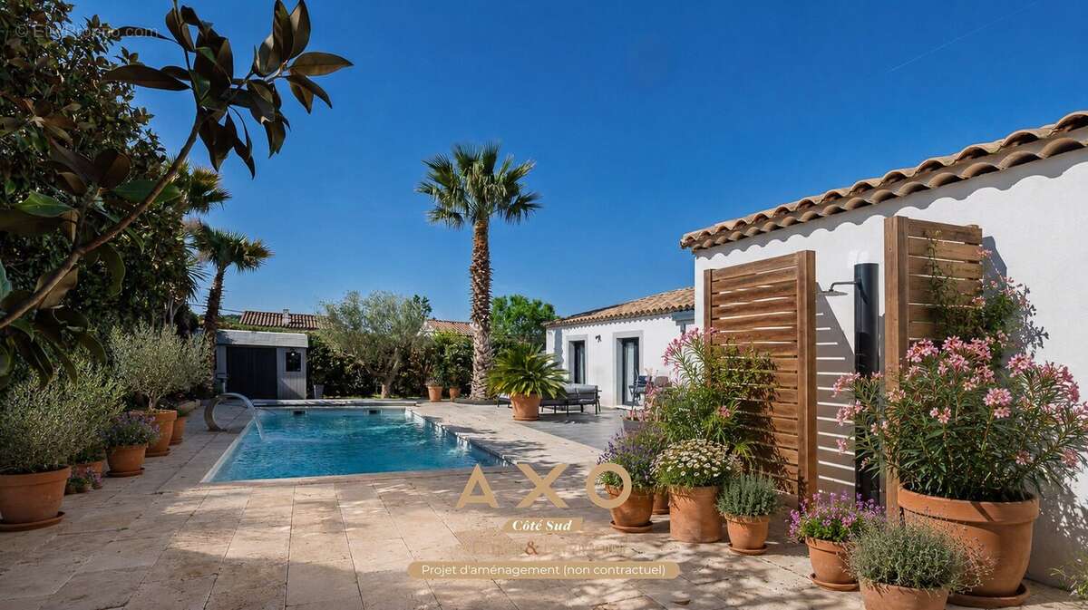 Ventabren  maison  plain pied  137 m²  t5  piscine  terrain 945 m²  877 000  - photo 5