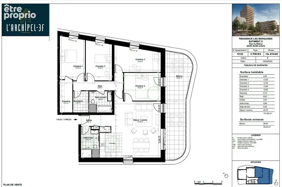 Archipel 3f - 5 pieces 12eme etage - photo 4