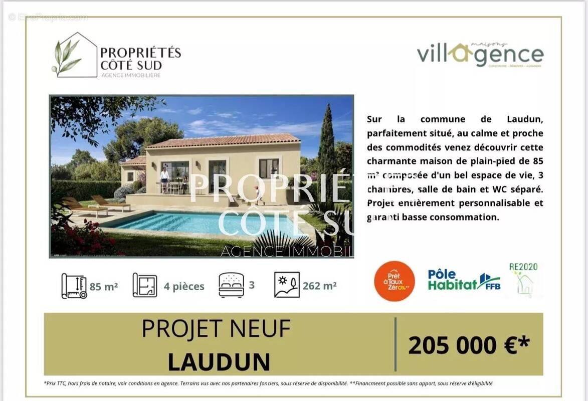 Maison à LAUDUN-L&#039;ARDOISE