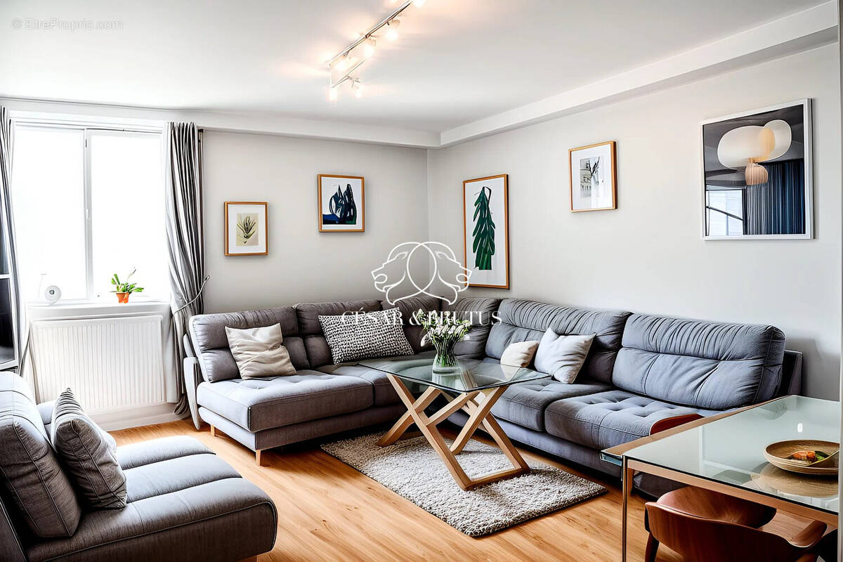 Suggestion d&#039;aménagement 3D - Appartement à LYON-5E