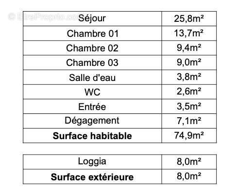 Appartement 74 m² à Lamballe  - photo 6