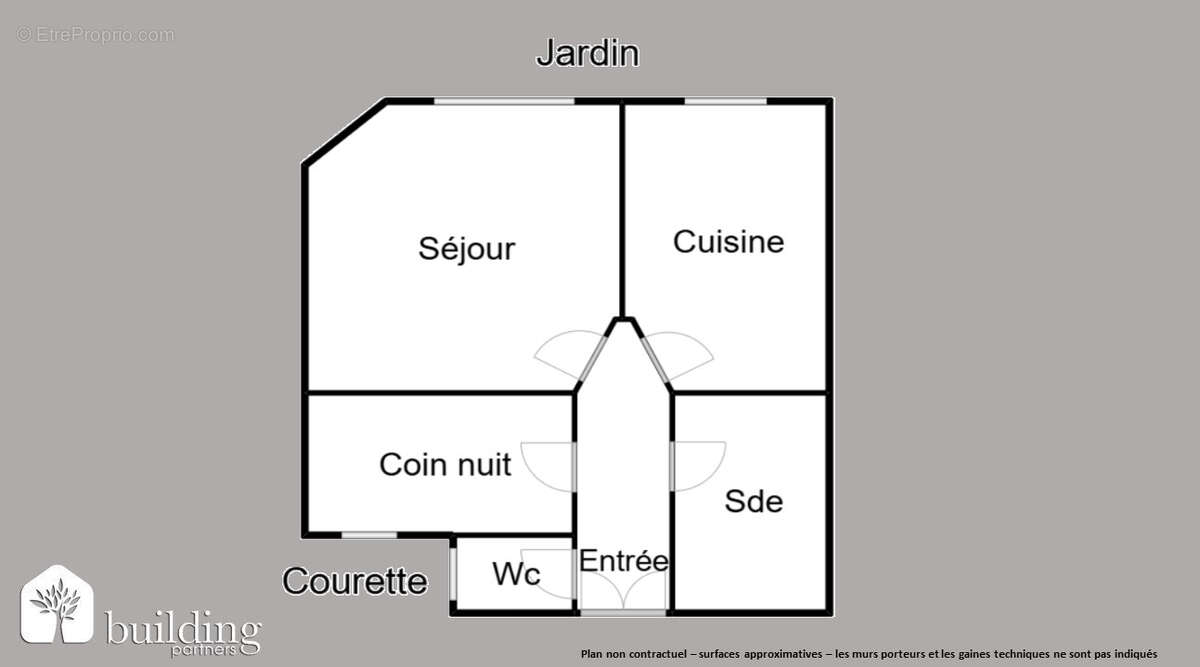 Hôpital Américain Neuilly-sur-Seine - Appartement 2 pièces 27,12 m² - photo 2