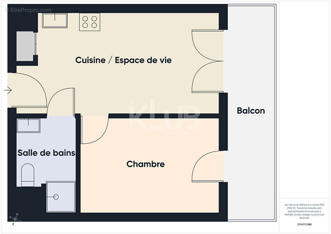 Appartement à MARSEILLE-3E
