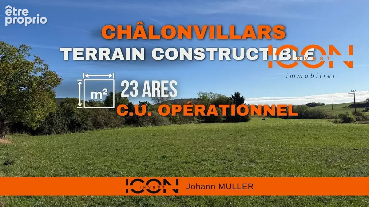 Photo Terrain à Chalonvillars au prix de 84 000€