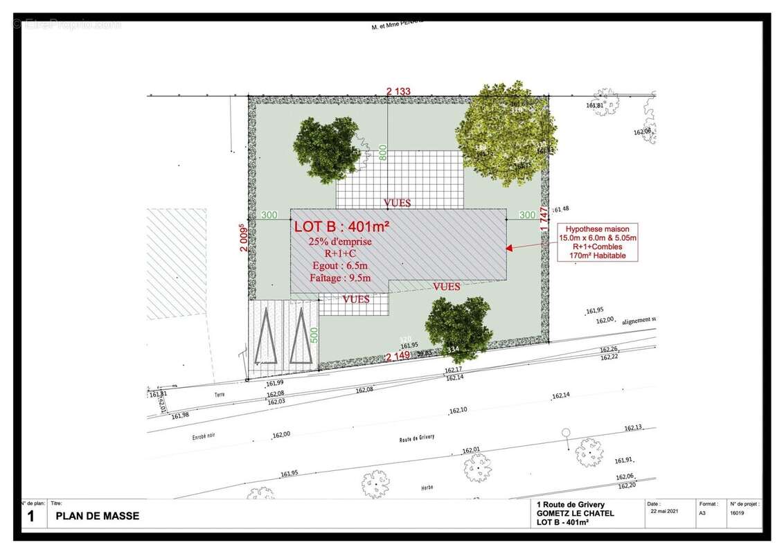 Terrain à GOMETZ-LE-CHATEL