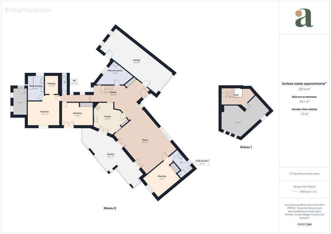 Villa d’architecte rénovée de 155 m²  en vente au pied du Luberon à Cheval-Blanc (84460) - photo 6