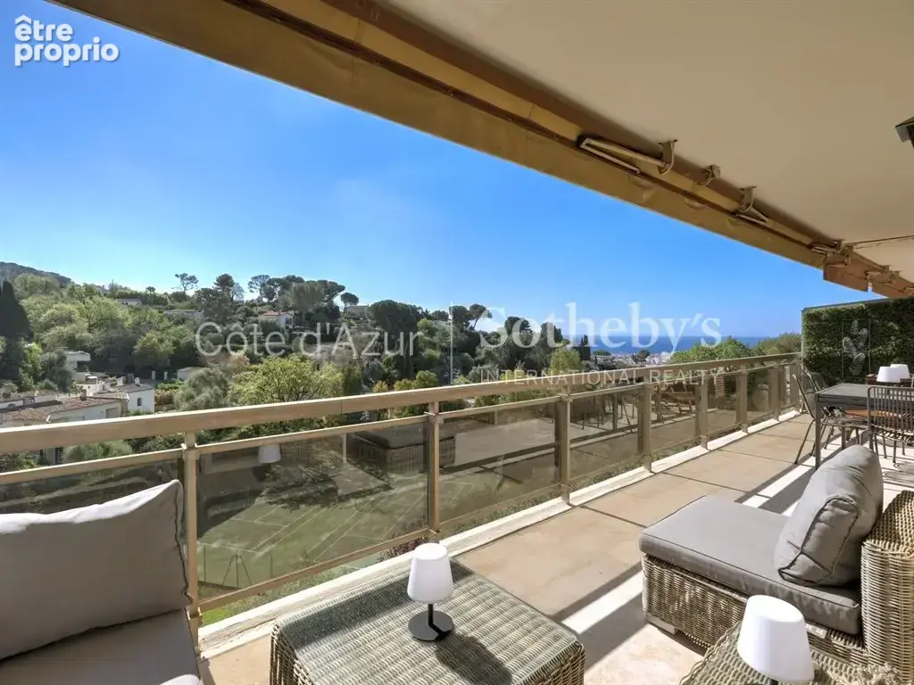 Le Cannet résidentiel proche Cannes 4 pièces vue mer terrasse résidence piscine tennis garage - photo 2