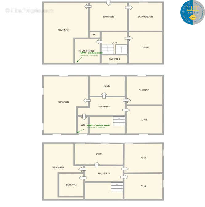 Grande maison familiale en hyper-centre   guer (56380) avec cht immobilier - photo 21