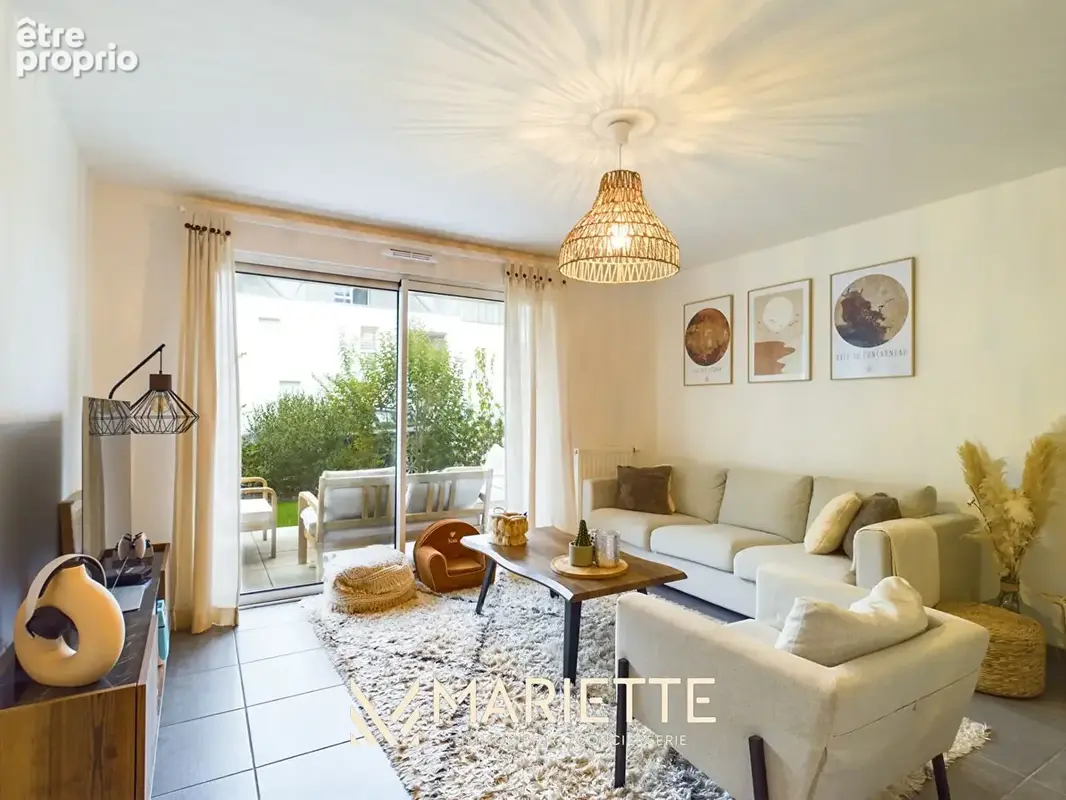 "AMBRE", Appartement T3 avec terrasse/jardin, cellier et place de parking privative. - photo 4