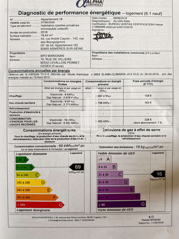 Appartement à ASNIERES-SUR-SEINE