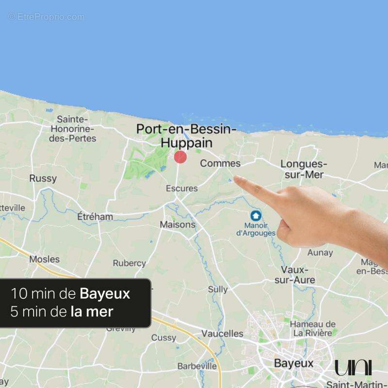 Maison à PORT-EN-BESSIN-HUPPAIN