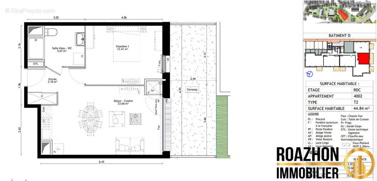 Appartement à BAIN-DE-BRETAGNE