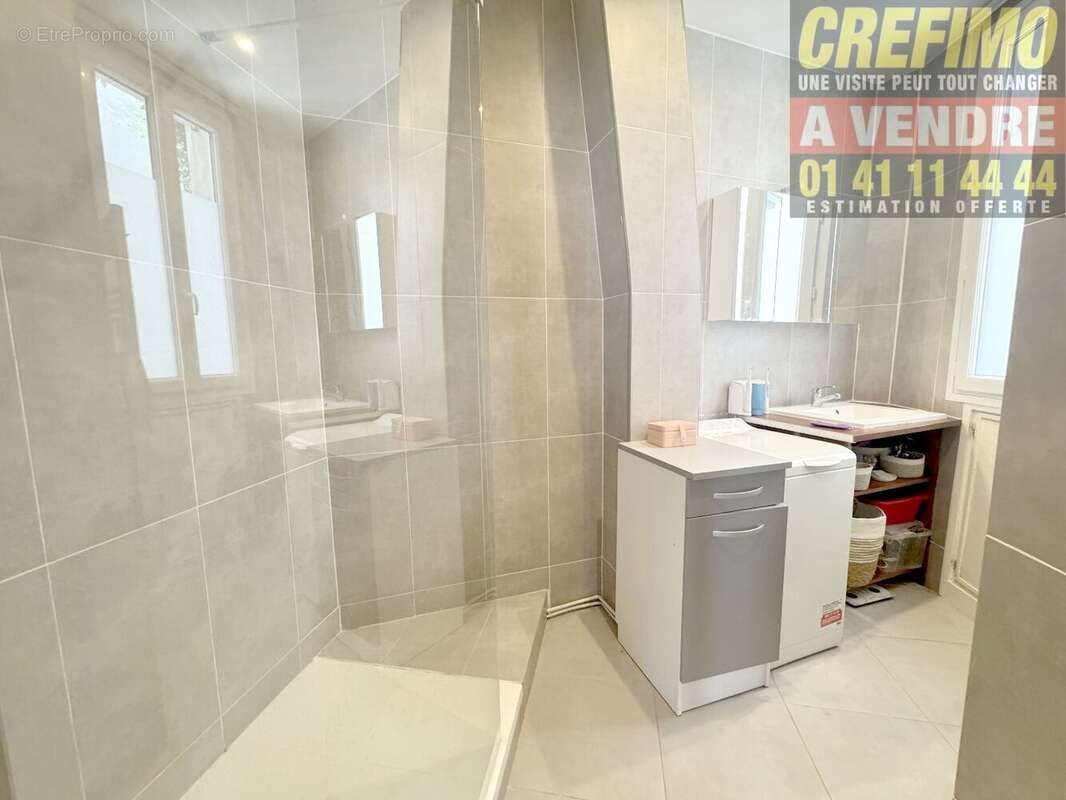 Appartement de caractère avec cachet, belle pièce de vie, cuisine aménagée à Asnières-sur-Seine. - photo 9